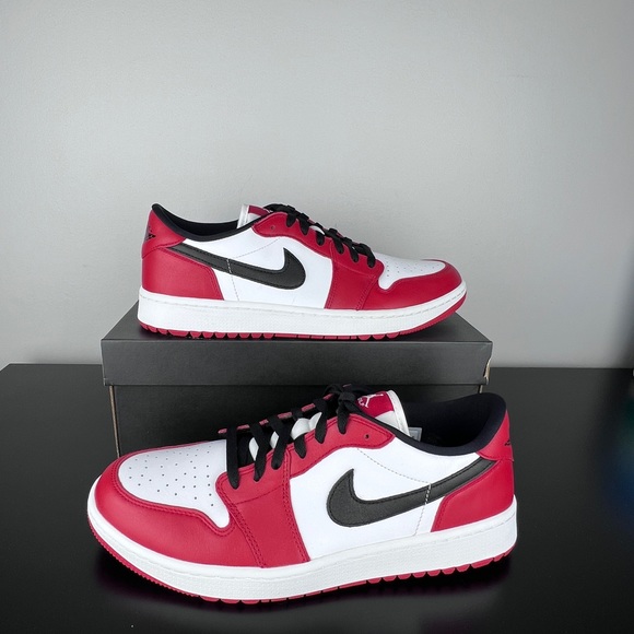 NEW Air Jordan Low 'Chicago' Red Golf Shoes, Men Size